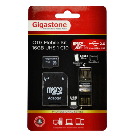 Gigastone OTG Mobile Kit 16GB UHS-1 C10