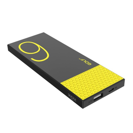 Power Bank GOLF Hive6 6000mAh Ultra-thin 1x output