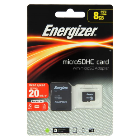 Energizer microSD 8GB High Speed UHS-1 Class 10