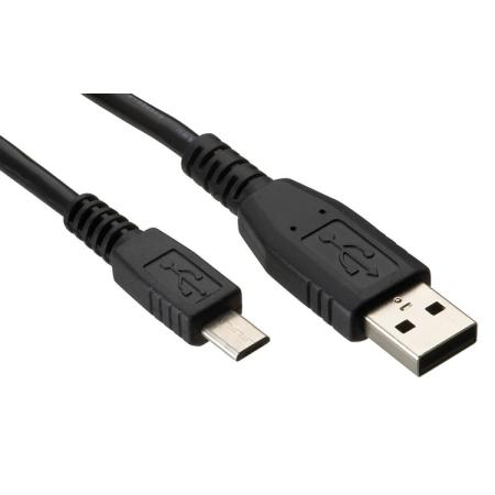 Καλώδιο USB σε Micro USB 8mm tip 1.5m Μαύρο