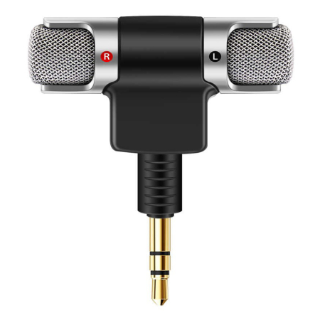 Μίνι μικρόφωνο POWERTECH CAB-J041 stereo 3.5mm
