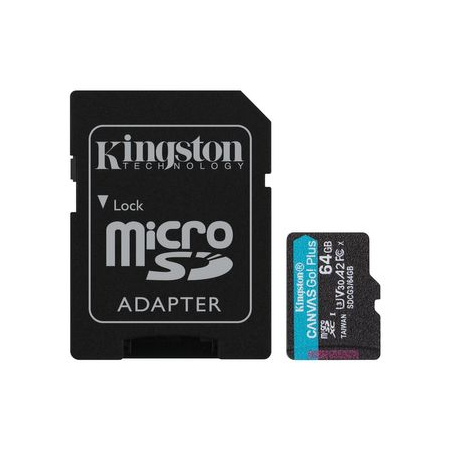 Κάρτα Μνήμης Kingston Canvas Go! Plus 64GB microSDXC UHS-I