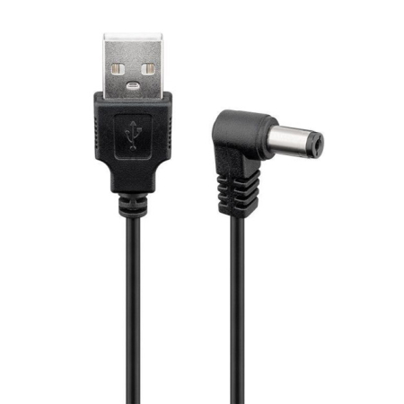 Καλώδιο USB 2.0(M) σε DC 5.5x2.1mm (F)  copper 1.5m