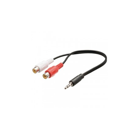 Καλώδιο 3.5mm (Α) - 2x RCA (Θ) 0.2m