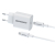 ROCKROSE φορτιστής τοίχου RRTCC04EU καλώδιο Lightning USB-C 20W Λευκό