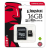 Κάρτα Μνήμης Kingston Micro SDHC 16GB Class 10 U1 + Adapter