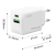 Φορτιστής τοίχου PT-1551 USB & USB-C PD QC4.0 AVS GaN 45W λευκός