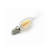 Διακοσμητική λάμπα led Ε14 4W 230V 2800k θερμό λευκό φως κερί με μύτη C35 διάφανη 420 lumen