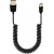 Καλώδιο Σπιράλ USB σε USB-C 40W 1m μαύρο
